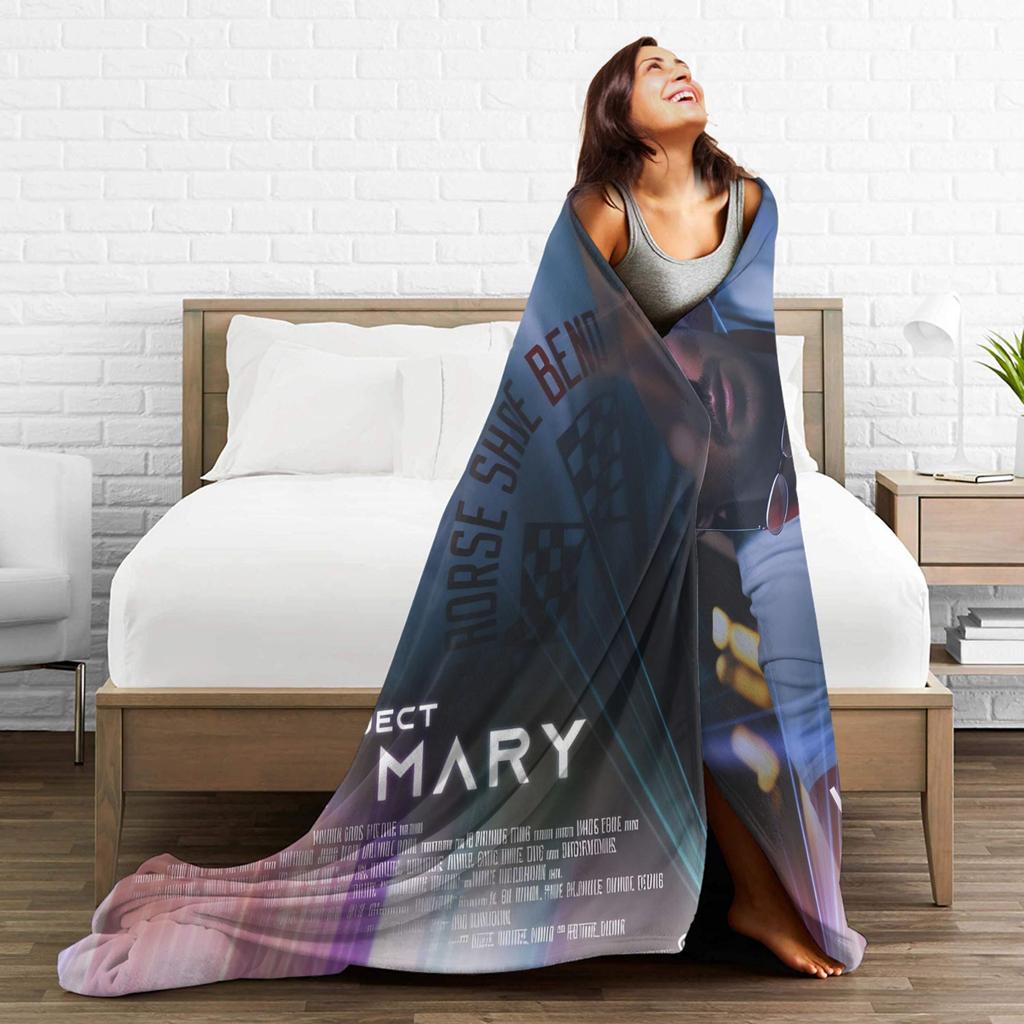 Ryland Grace Project Hail Mary Fan Concept Art Blankets Cozy Throw Blanket Spring Adults Girls Outdoor Picnic Bedspread