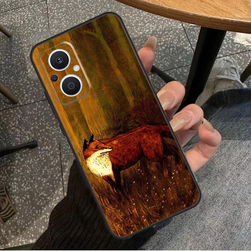 Чехол Зимняя Лиса Лисы Для OPPO Reno 8 7 6 5 4 Lite 2Z 4Z 5Z 8T 10 OPPO Find X5 X6 Pro X2 Lite X3 Neo