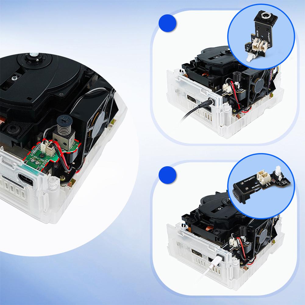 NGC Game Cube Power Adapter Multi-Purpose Replace DC/Type C PSU Mod Gamecube PSU Power Board for NGC Game Console DOL-001/101