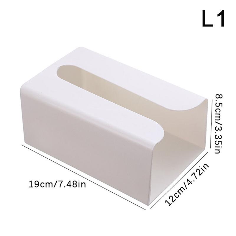 Wall Mounted Tissue Box Waterproof Self Adhesive Napkin Holder Home Disposable Gloves Storage Box Kitchen Paper Organizer Case