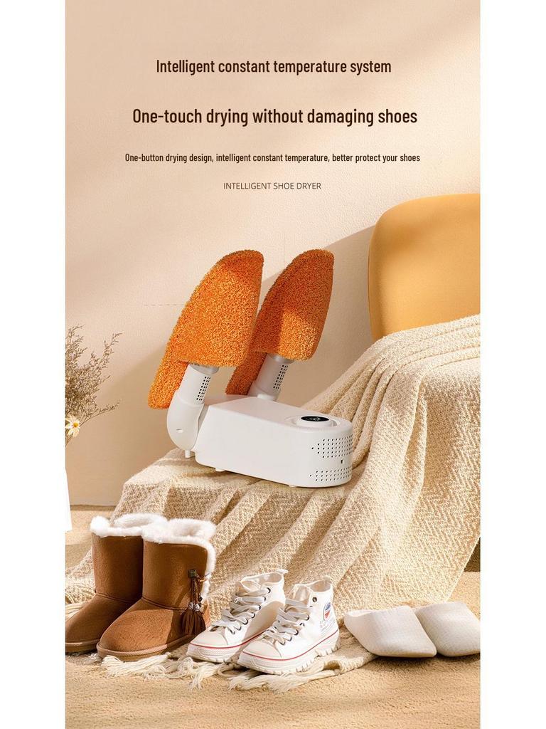 2024 Smart Foldable Shoe Dryer with Temperature Control, Disinfection, and Deodorization