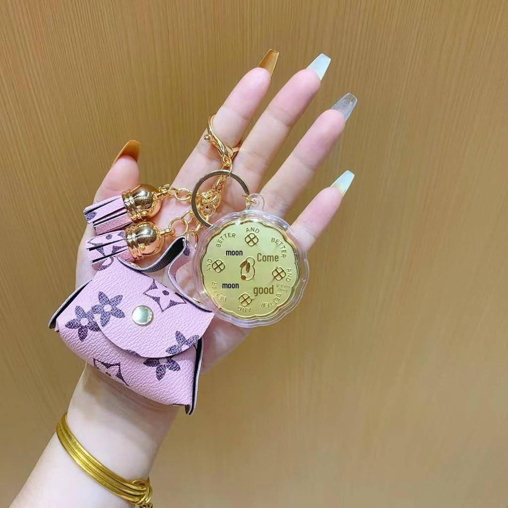 Роскошный кожаный брелок: Мини-подвеска для телефона в стиле Шуй Бэй, привлекающая богатство