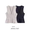 Araltay New Arrival Fashion Style Women's Clothing Fashion All-Match Casual Minimalist Short Skirt Hem Tops 2180131
