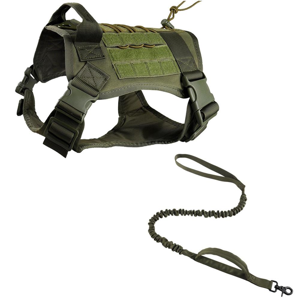 Жилет для тактических собак Cross-Border Camouflage - нейлоновая шлейка для дрессировки средних и крупных собак