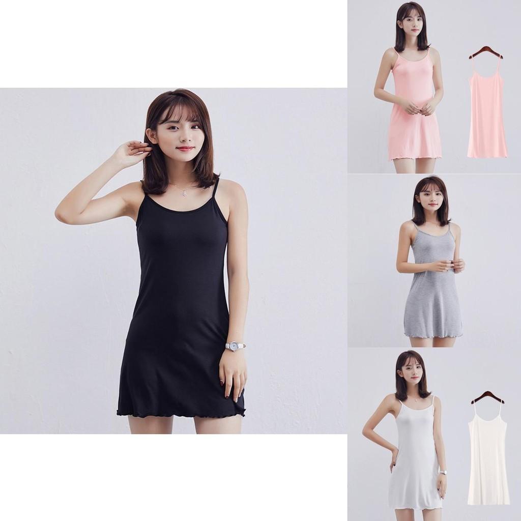 Elegant Women Tank Top Cami Mini Short Dress With Adjustable Spaghetti Straps