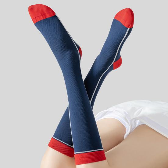 Compression Stockings Long Tube Anti-Fatigue Super Soft Anti-friction Good Stretch Socks for Running