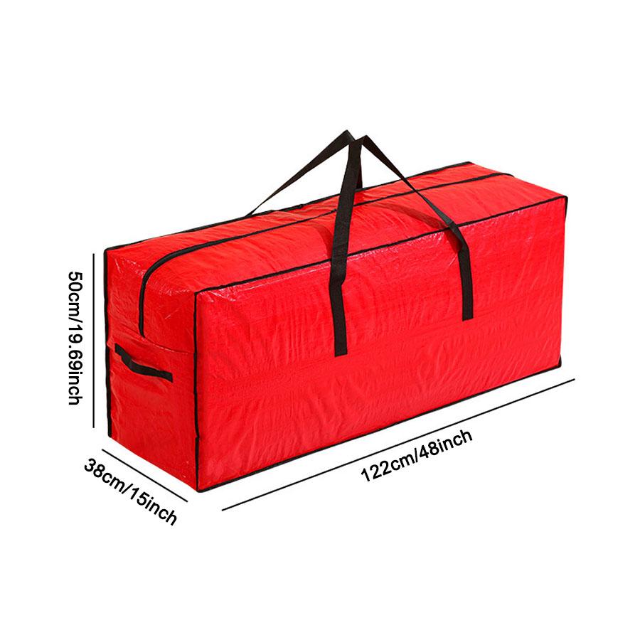 Сумка для хранения рождественской елки - Вмещает 7-футовую искусственную рождественскую елку, Прочный водонепроницаемый материал, Сумка на молнии, Ручки для переноски.