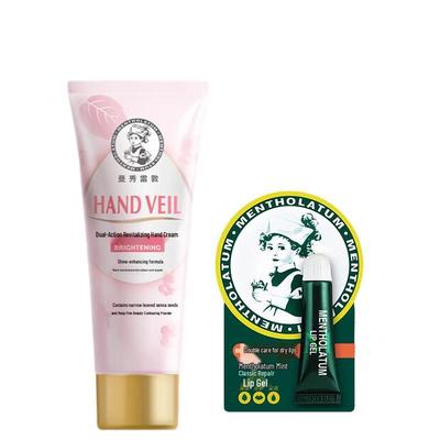 Набор Mentholatum Radiance Крем для рук и Мятный гель для губ