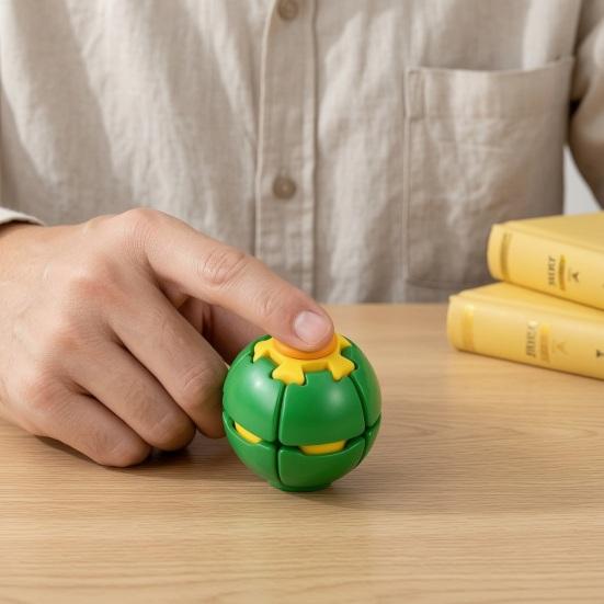 Игрушка для снятия стресса 3D-печать Нажимной вращающийся шар Снятие тревожности Спиннер