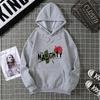 2025 Cute Retro Style Beautiful Printed Font Long-sleeved Hat Men's and Women's Fashionable Clothing Casual Hoodie with Hood