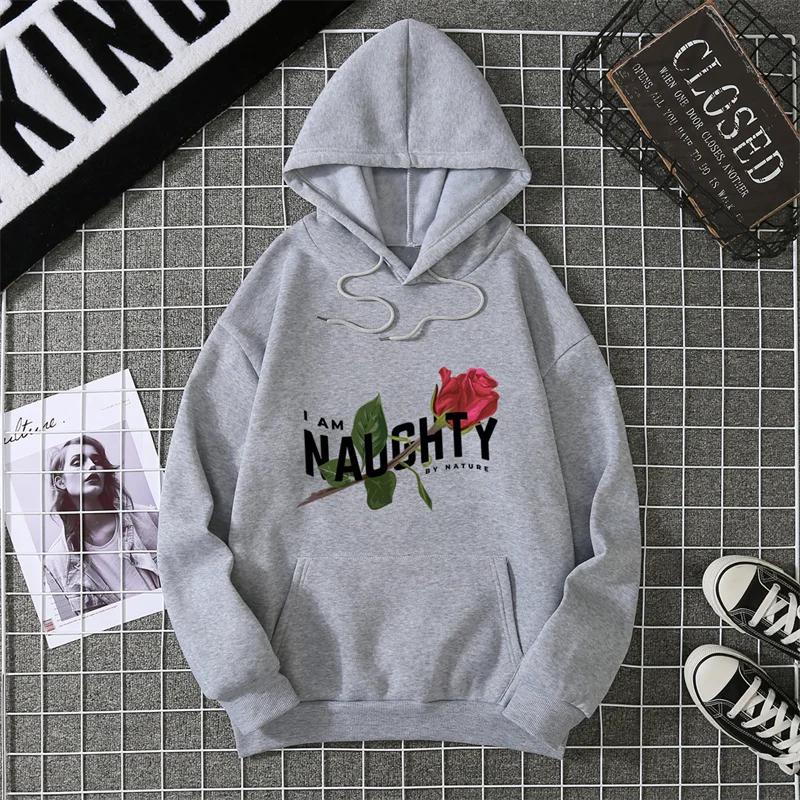 2025 Cute Retro Style Beautiful Printed Font Long-sleeved Hat Men's and Women's Fashionable Clothing Casual Hoodie with Hood