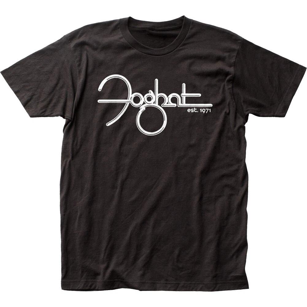 Foghat Est. 1971 T Мужская футболка Рок-н-ролл Музыка Классическая футболка группы Новая Черная