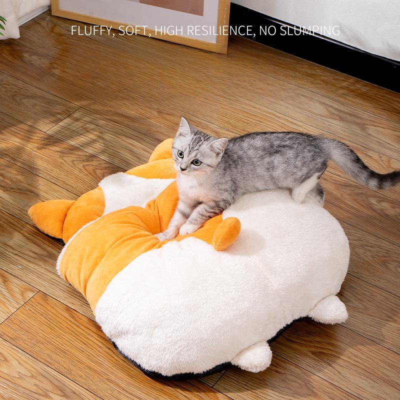 Спальный мешок для кошек, теплый зимой, полузакрытая кровать для кошек, спальный коврик, будка для кошек, будка для кошек, всесезонная универсальная будка для домашних животных