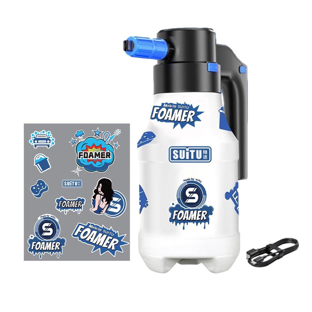 1,5 л Электрический пенораспылитель Пенообразующий насос для автомойки USB Перезаряжаемая лейка Домашний пеногенератор Водяной распылитель N5N5