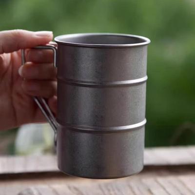 Кружка для кофе из нержавеющей стали 304, портативная дорожная кружка, стакан для воды, чая, кружка для молока, бокал для крафтовых коктейлей для работы, улицы, школы
