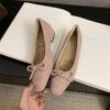 Модные женские туфли-балетки Модные туфли-лоферы с бантом Женские туфли-балетки с круглым носком Женские неглубокие кроссовки Женская обувь