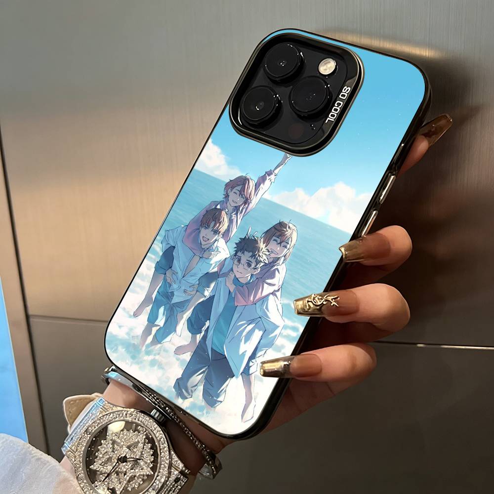 Popular anime-D-Dandadan Phone Case For IPhone17  16 11 12 13 14 15 16 Pro Max Plus Cover Colored Silver Funda Bumber