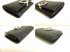 Authentic BVLGARI Black Leather Logo Clip Coin Purse #a895  Refurbished