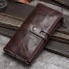 CONTACT'S Genuine Leather Long Wallet For Women Luxury Designer Card Holders Money Clips Coin Purses Female Bags