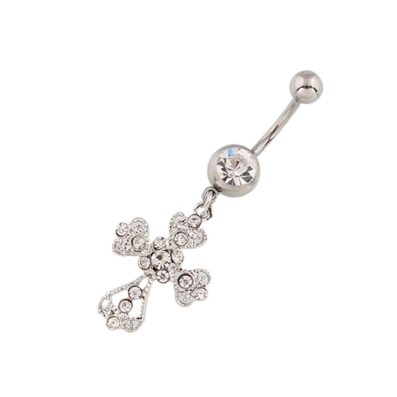 Нержавеющая сталь крест кулон пупок ноготь пупок кольца для женщин тело сексуальный пирсинг ювелирные изделия