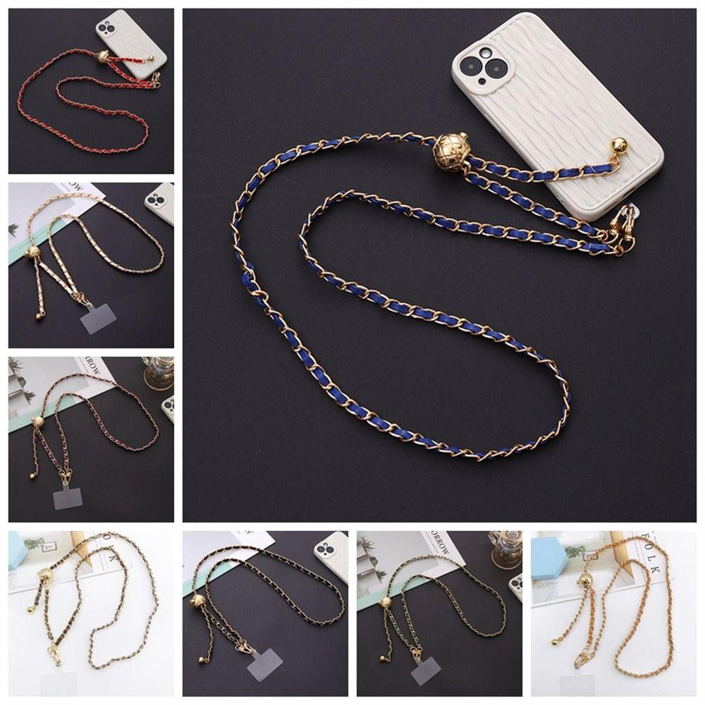 Регулируемый чехол для телефона, подвесные шейные ремни для телефона из искусственной кожи, цепочка для телефона через плечо, аксессуары для телефонов