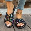 Trendy Colorful Slides for Women 2024 New Classic Design Sandals Italian Style Lady Shoes Low Heel Summer Mules Comfy Sandals