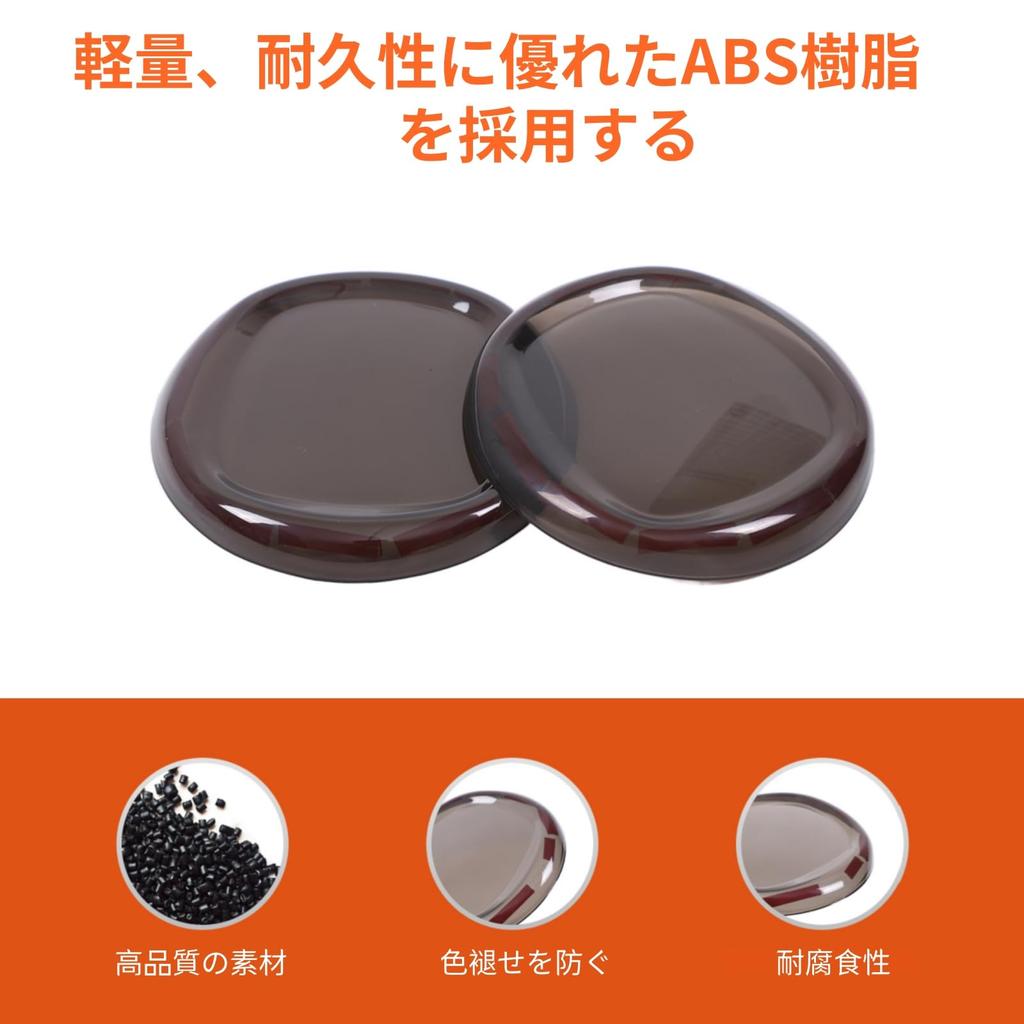 Fiat 500 Emblem Front and Rear Decorative Emblem Logo Front and Rear Logo Logo Ring Exterior Car Smoke Set of 2 (2016-Present) Covers, Covers, Panels,