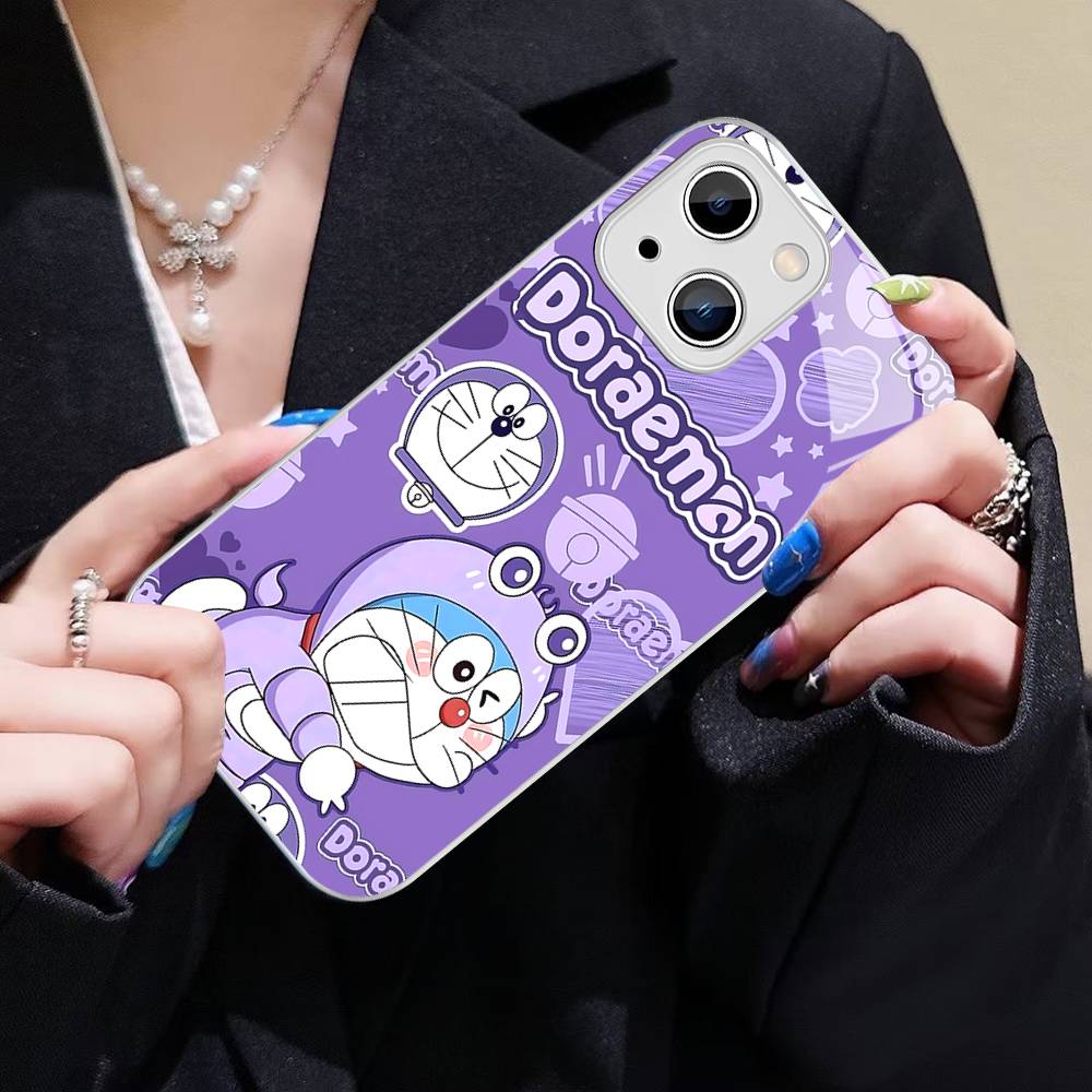 Cartoon D-Doraemons Tempered Glass For Iphone 14 13 12 11 Pro Mini XS MAX 14Plus X XS XR Fundas