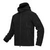 MAGCOMSEN Fleece Outerwear Mountaineering Tactical Jacket with Winter Size M Men's Hoodie, Wear, Hood, Workwear, Wear, Black,