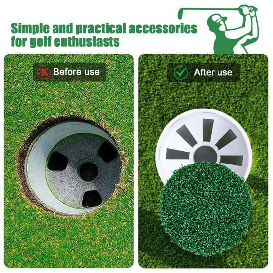 Чехол для чашки для гольфа Универсальный чехол для лунки для гольфа на паттинг-грине для гольфа Уличное тренировочное пособие для гольфа на заднем дворе Аксессуары для поля для гольфа