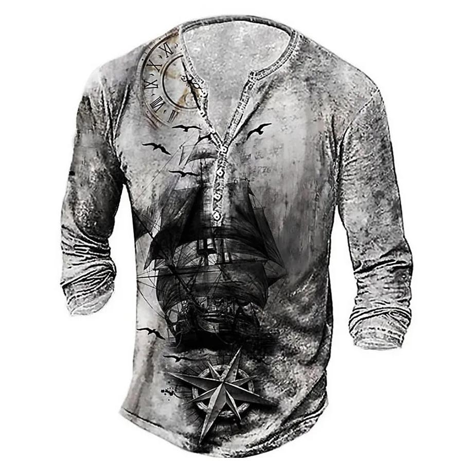 Men Casual Fashion Autumn New 3D Digital Print Sport T Shirt Men Tops T Shirt