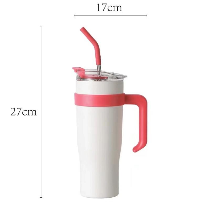Summer Cold Ice Cup Giant Tumbler Large Capacity Men and Women High-value Water Cup Net Celebrity Cup with Straw