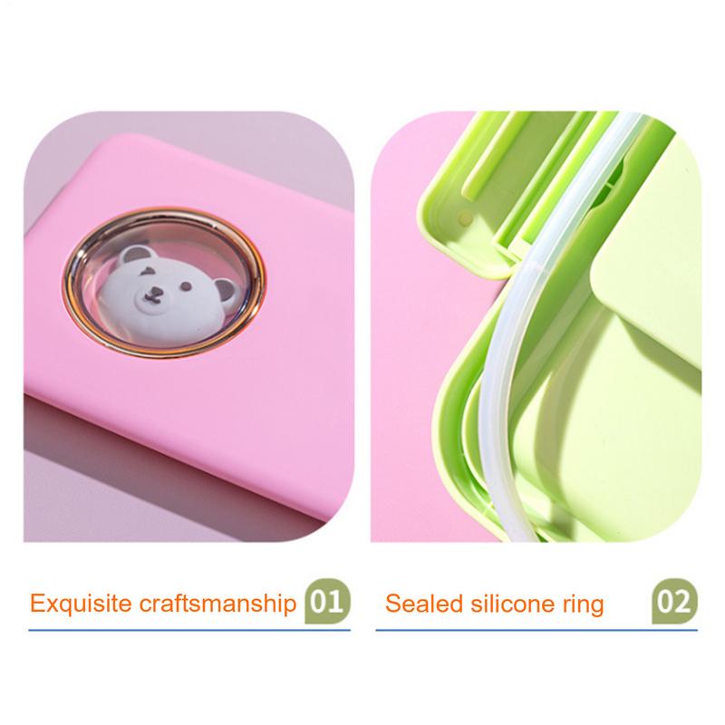 Stainless Steel Lunch Box For Kids Food Containers Metal Portable Lunchbox With Airtight Lid And Compartments For Salad Sandwich