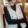 Sleeveless Vest Jacket Versatile Feminine Style Layered V-neck Vest
