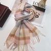 100% Wool Plaid Scarf for Women and Men - Warm, Stylish Gift for Winter