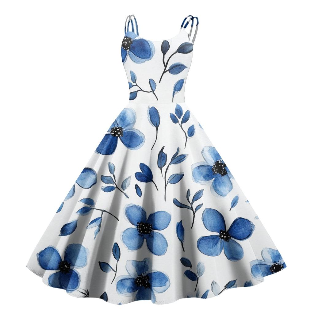 Женское сексуальное платье с открытыми плечами в стиле панк-винтаж с цветочным принтом