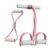 6-Tube Pedal Ankle Puller Figure 8 Resistance Band Elastic Yoga Sit-up Pull Rope with Handle Men Women Pedal Tensioner Exerciser Workout Equipment