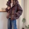 Осень и зима пуховик с хлопковой подкладкой женский короткий большого размера свободный маленький с капюшоном теплый хлопковый жакет куртка