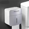 Punch-free Toilet Paper Holder Box Waterproof Tissue Storage Box Bathroom Rack Wall Mounted Kitchen Bathroom Storage Holder