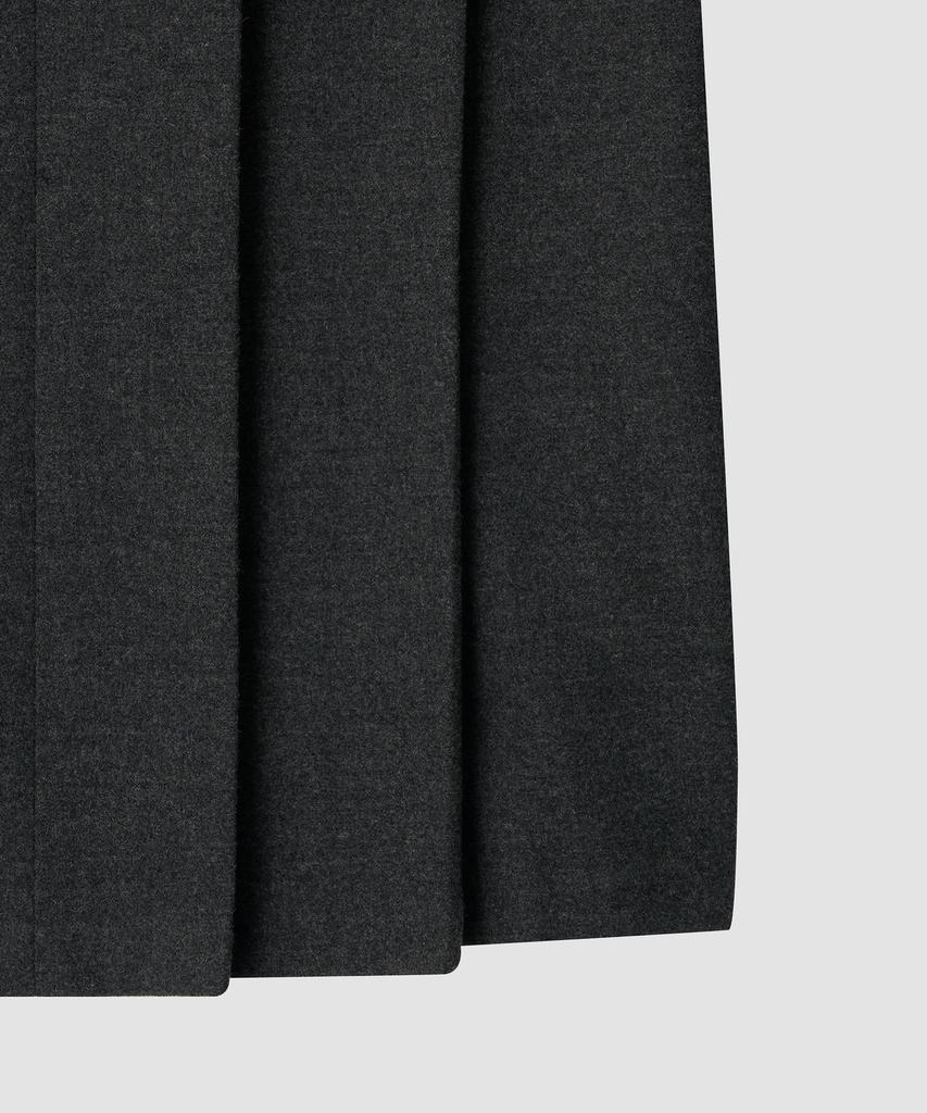 Шерстяная юбка Deolil Ever Pleats_Серая