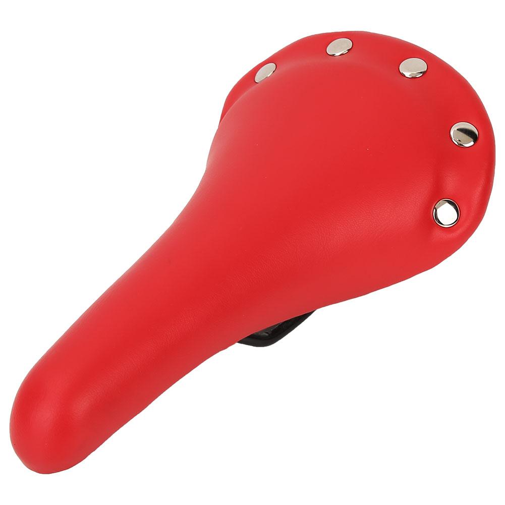 High Quality Road Bike Soft Seat Shockproof Waterproof Saddle Bicycle Accessory(Red)