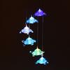 Solar Turtles Hanging Lamp Wind Chime Pendant Light IP44 Mixcolor Slow Flashing