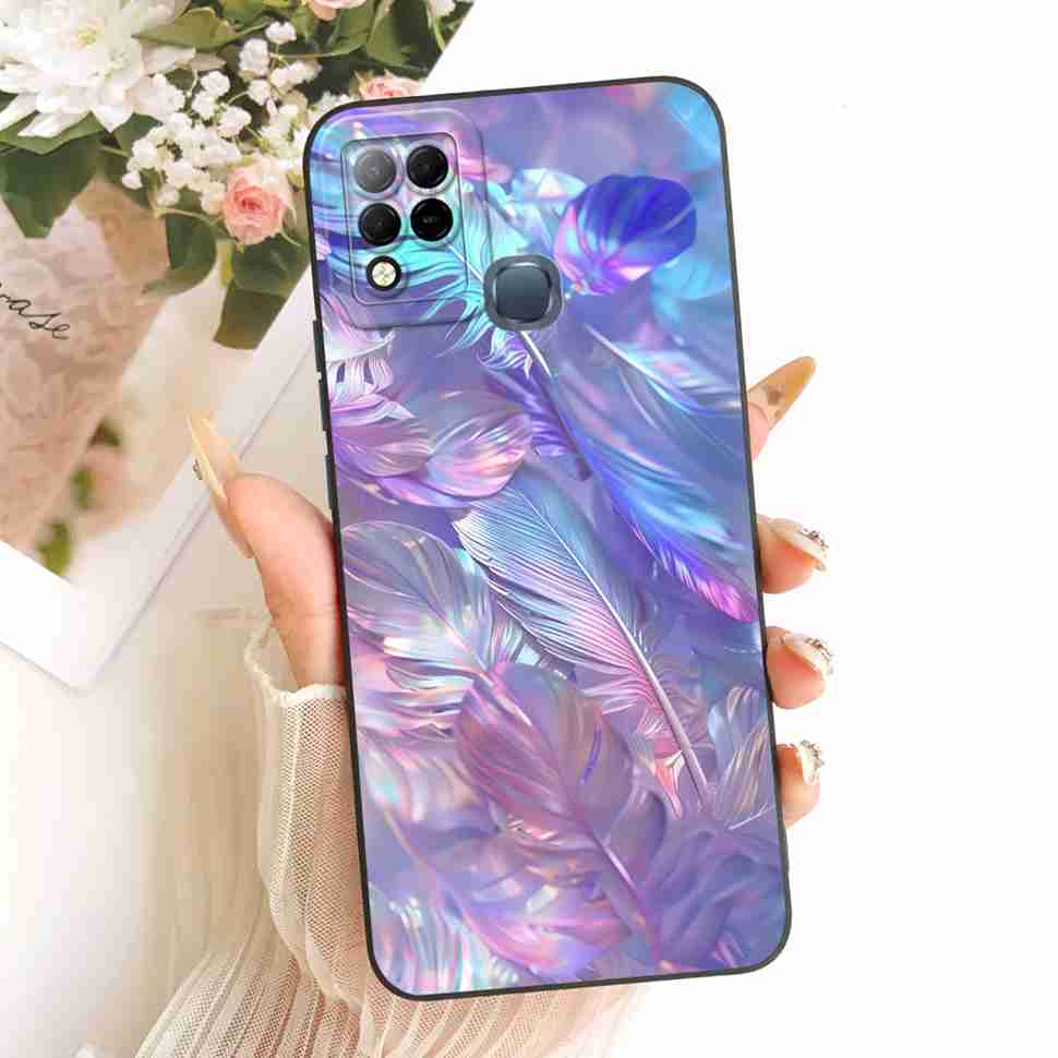 For Infinix Hot 10s Case Fashion Butterfly Painted Soft Silicone Phone Cover For Infinix Hot10s Hot 10s X689B X689 Cases