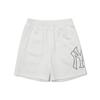 New MLB Base Logo Casual Shorts Unisex White 3ASPB0223-50WHS