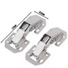 2/6PCS 90 Degree Steel Cabinet Hinges with Screws No-Drilling Buffer Hinge Kitchen Cabinet Cupboard Hinges DIY Furniture Hardware Tools