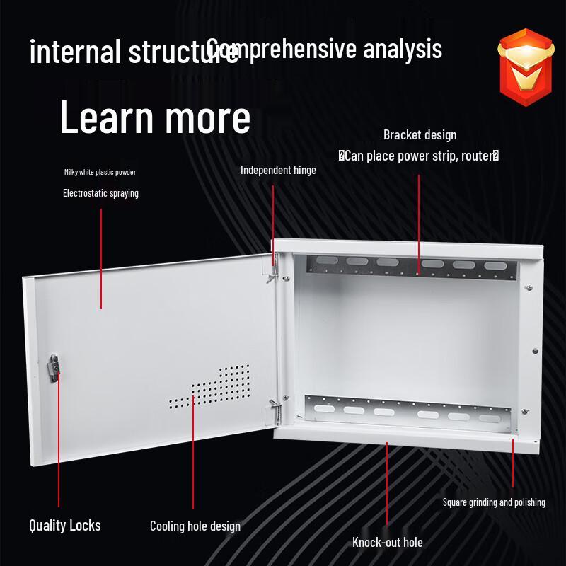 Zhuochi Home Concealed Fiber & Electrical Distribution Box CN plug (adapter included)