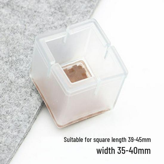 Прозрачные противоскользящие защитные чехлы для ножек стульев и столов