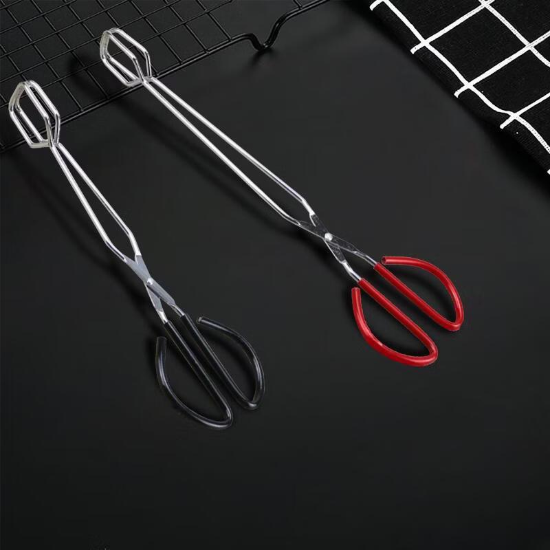 SMVP 10.5-inch Stainless Steel Straight Head BBQ Charcoal Tongs, Set of 3