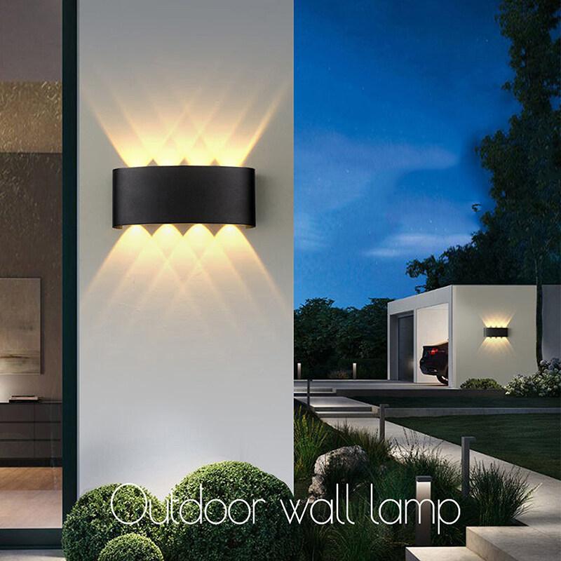 Canmeijia LED Wall Lamps IP65 Outdoor Lighting Waterproof Garden Lights 85-265V Interior Wall Light Aluminum For Balcony Porch Stairs Lamp