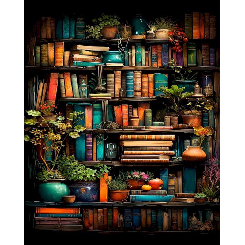 GATYZTORY Diy Painting By Numbers Flower Book Landscape Coloring By Numbers Artwork Diy Gift Paint Kit On Canvas Paint Set